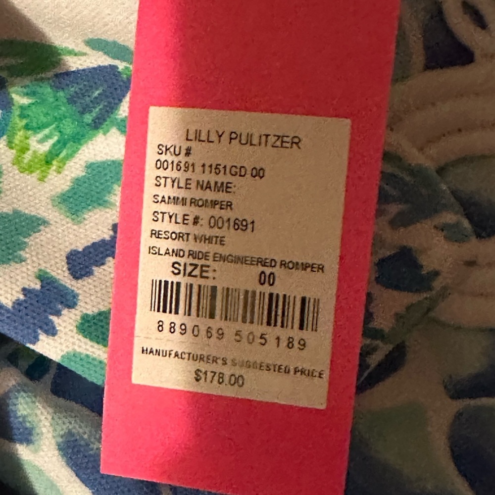 Lilly Pulitzer Sammi Romper Island Ride - Picture 2 of 2